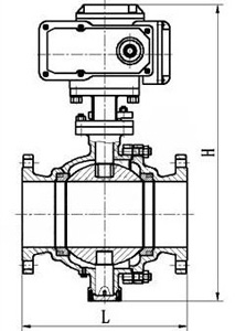 Q947W电动固定法兰球阀(图1)